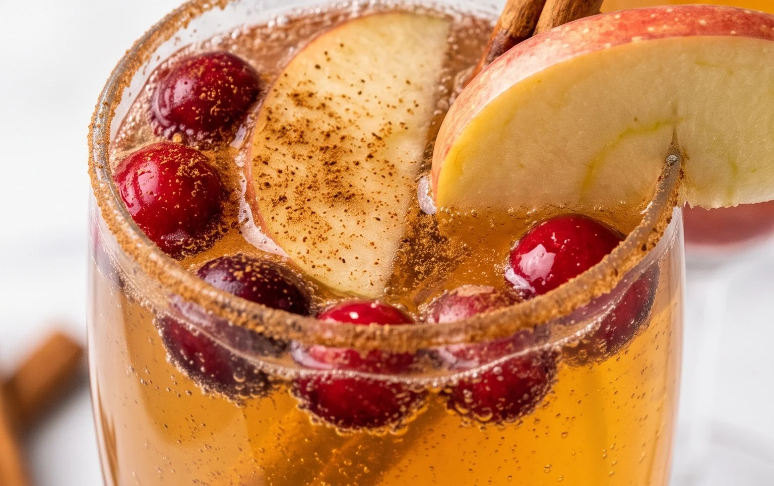 Cinnamon Apple Cranberry Mimosa